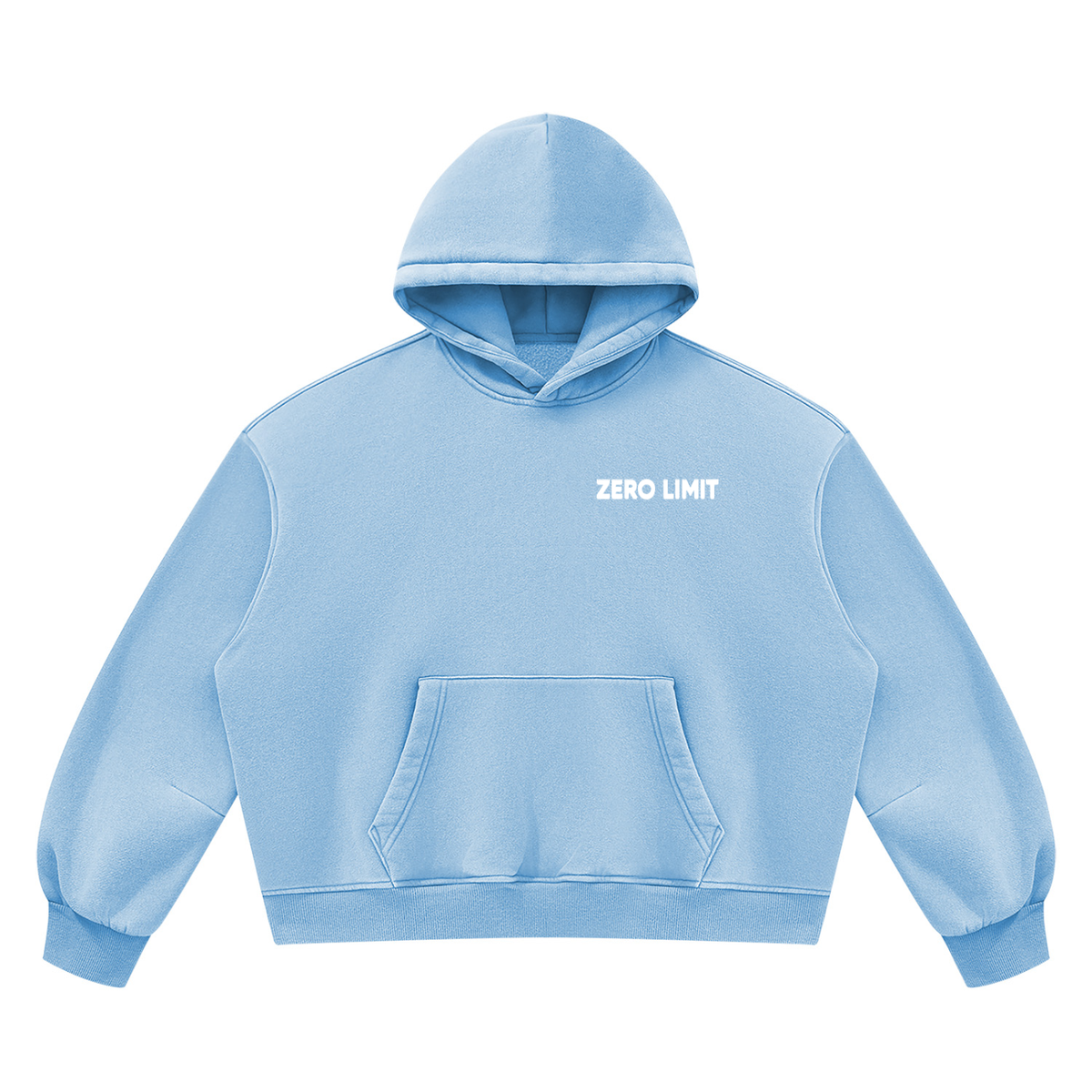 ZERO LIMIT Heavyweight Boxy Hoodie – 390 GSM