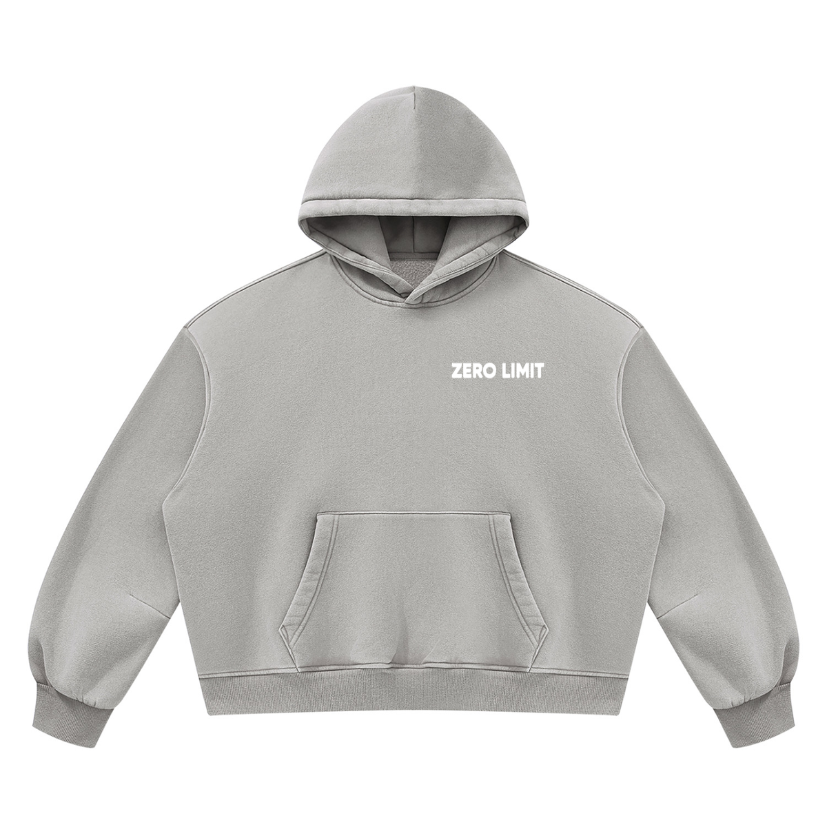 ZERO LIMIT Heavyweight Boxy Hoodie – 390 GSM