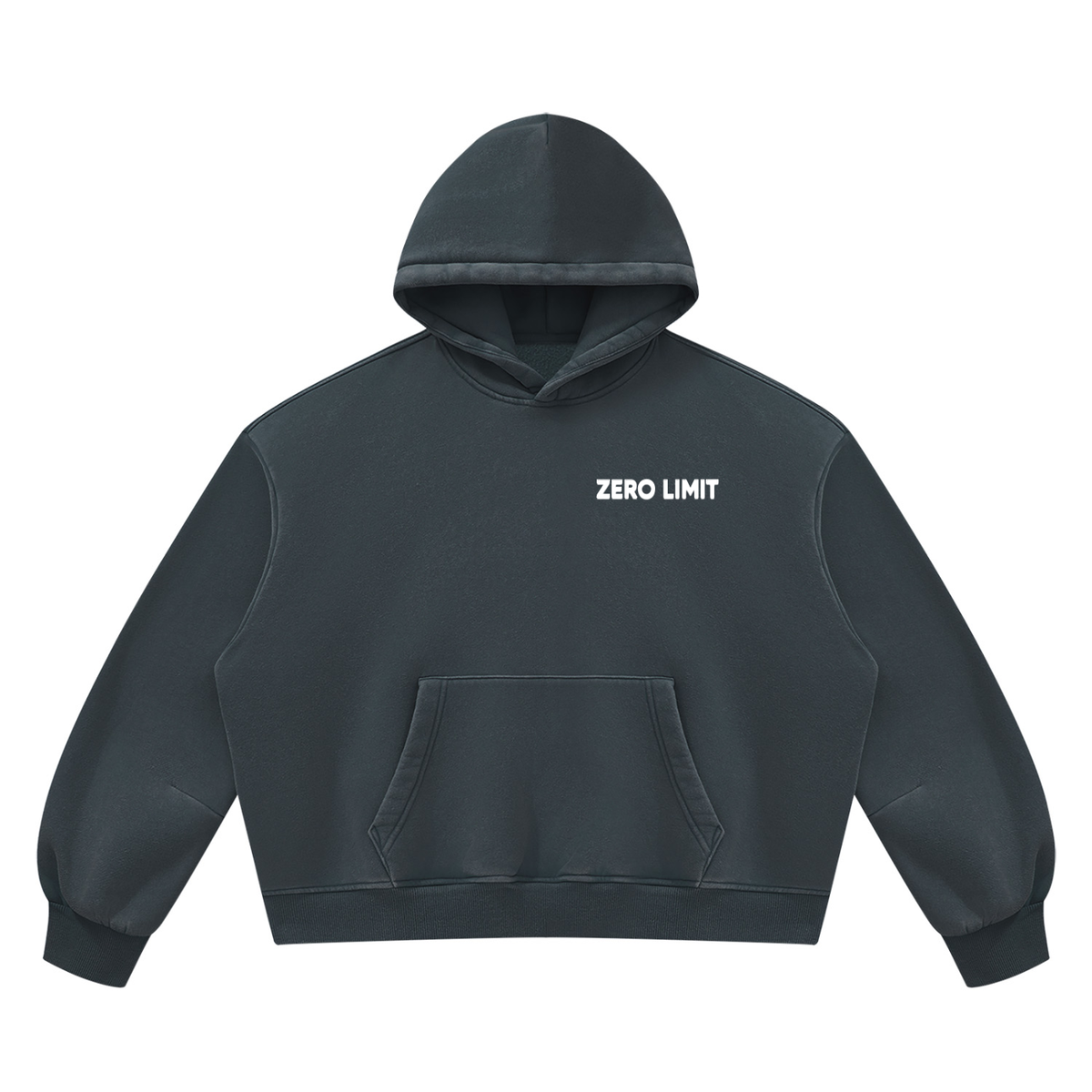 ZERO LIMIT Heavyweight Boxy Hoodie – 390 GSM