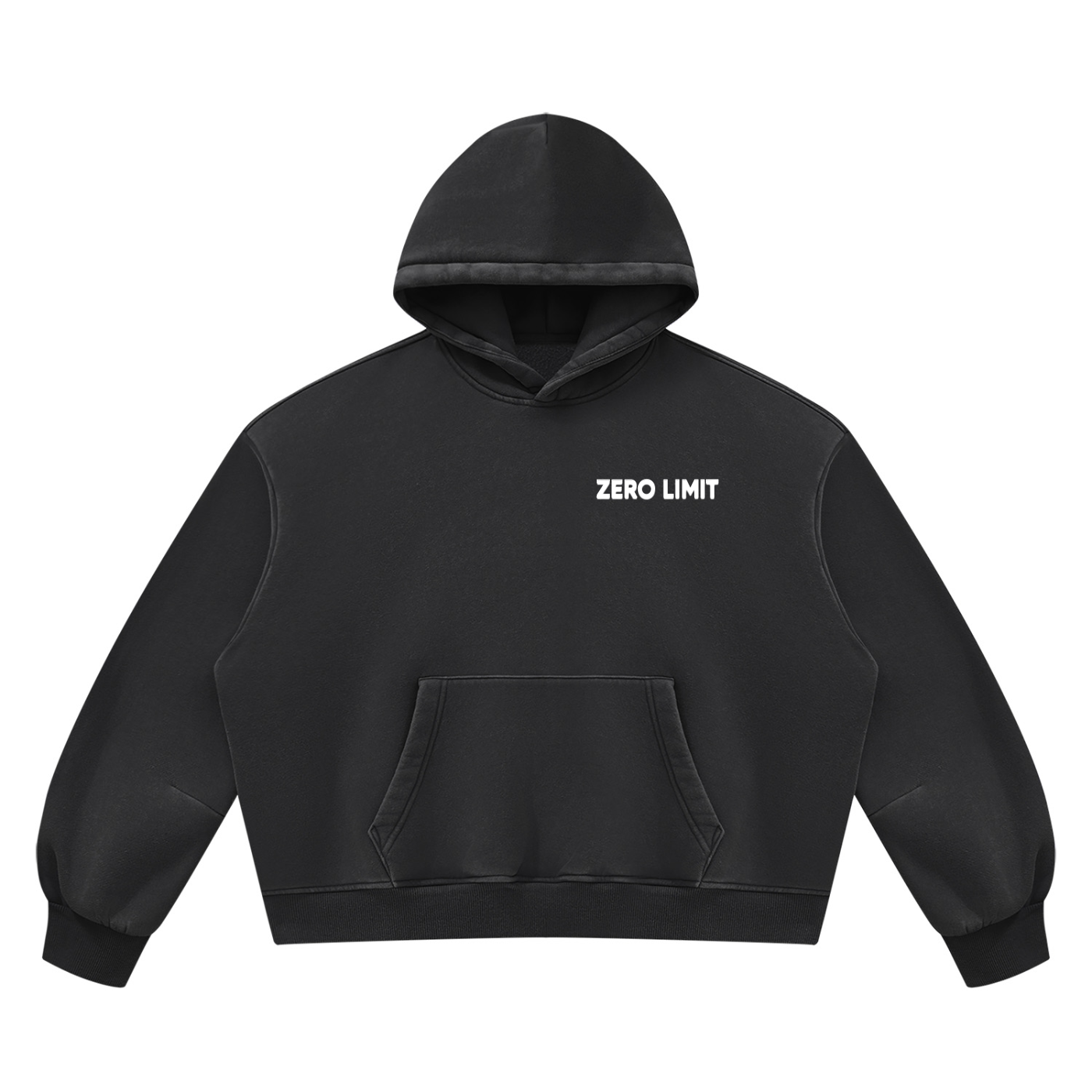 ZERO LIMIT Heavyweight Boxy Hoodie – 390 GSM