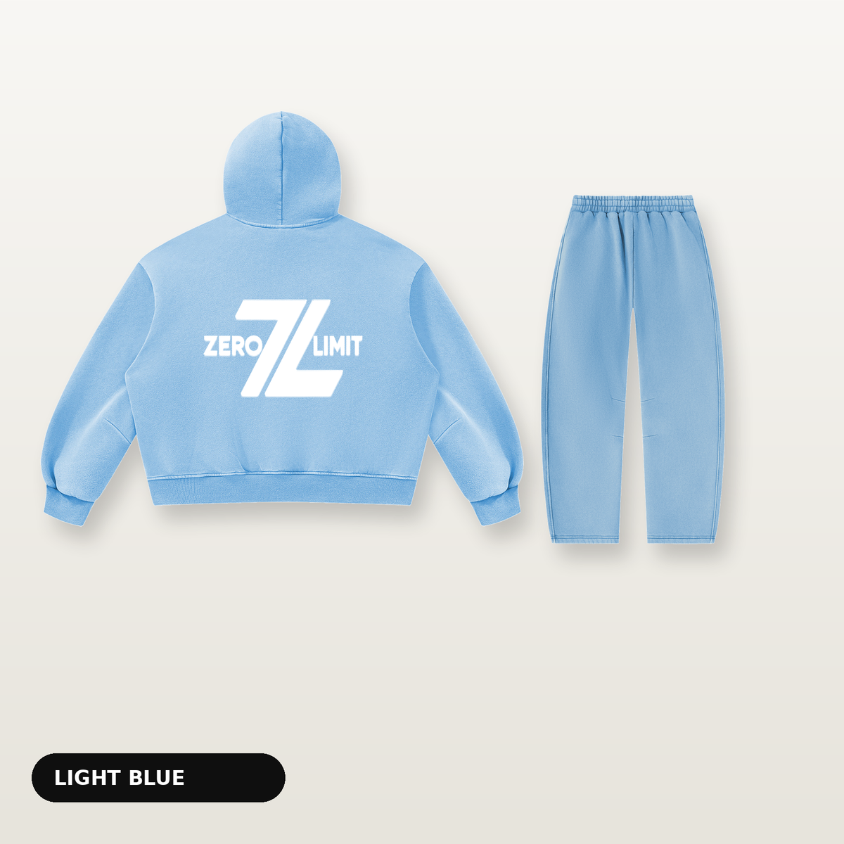 ZERO LIMIT Set Babyblau – Rückansicht