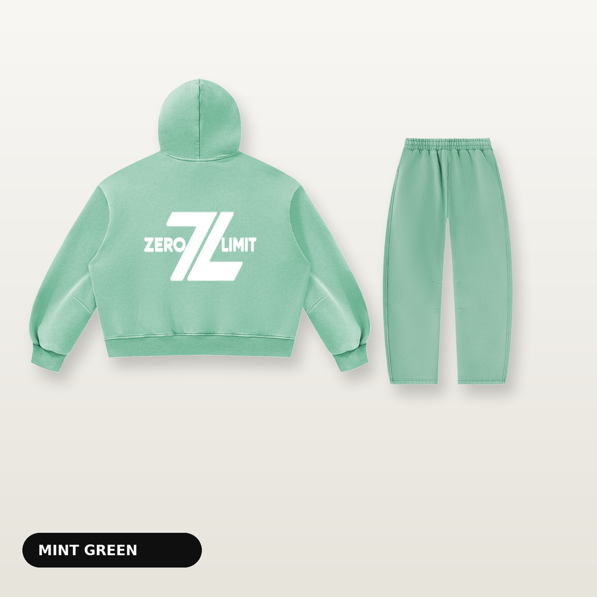 ZERO LIMIT Set Mintgrün – Rückansicht