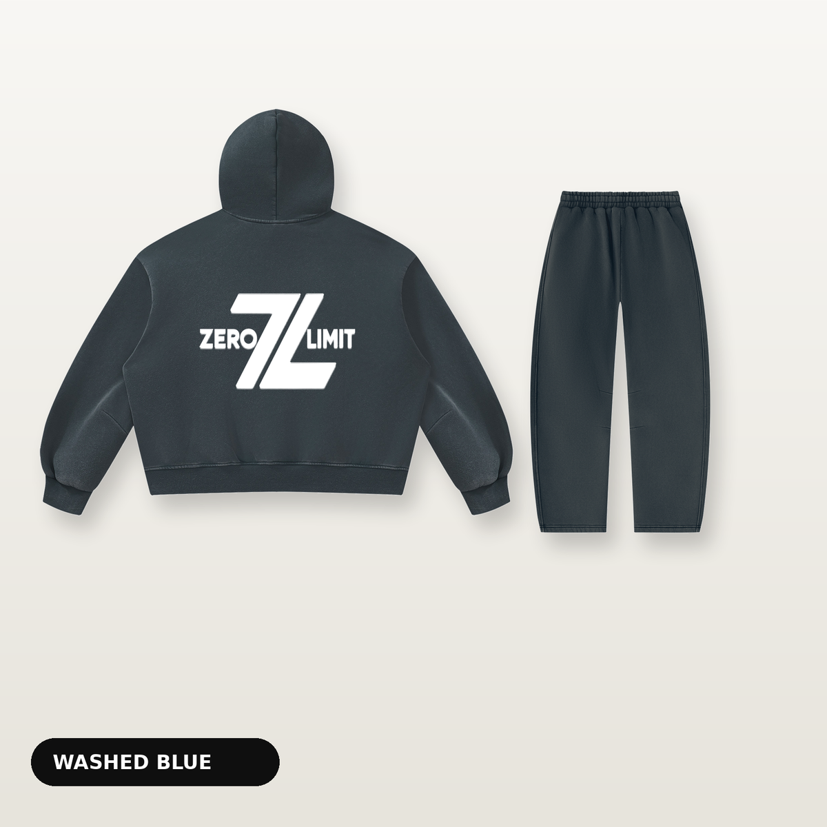 ZERO LIMIT Set Vintage Blau – Rückansicht