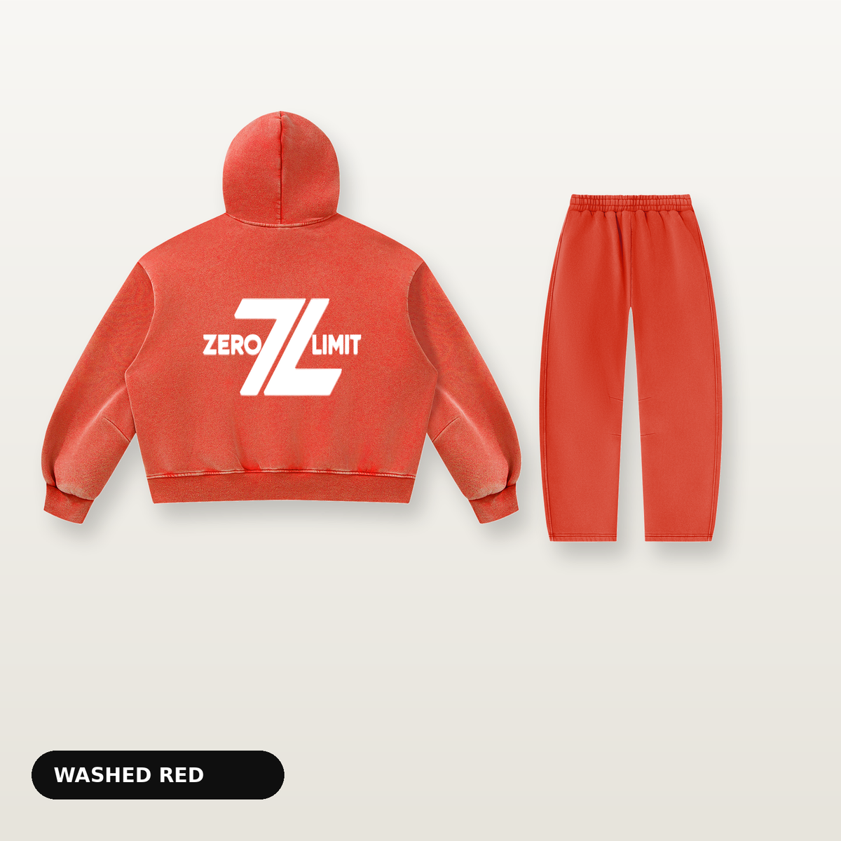 ZERO LIMIT Set Vintage Rot – Rückansicht